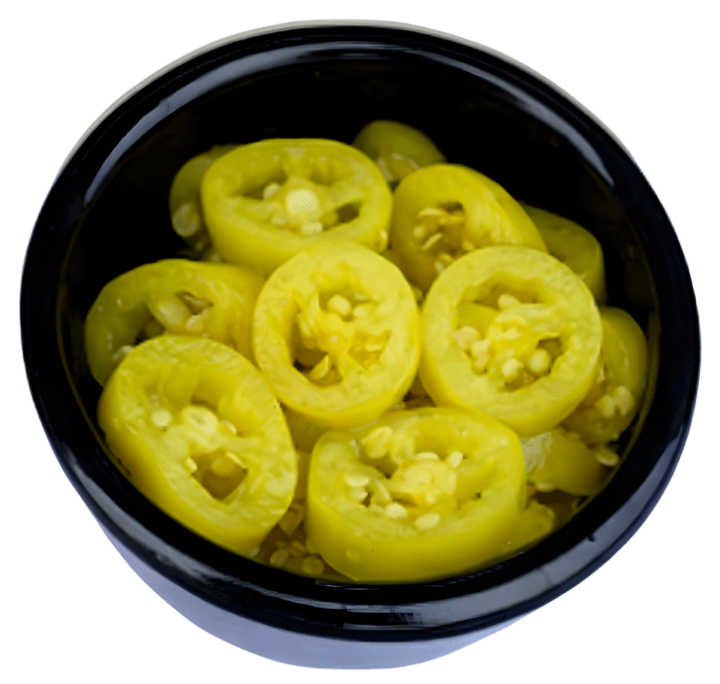 A bowl of banana peppers